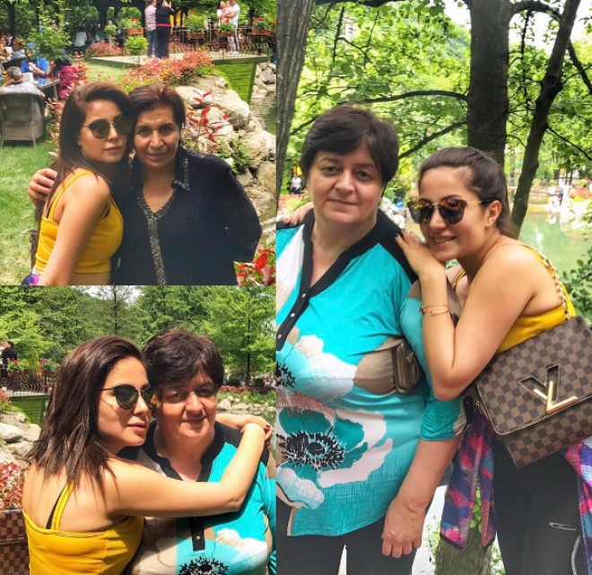 Ayandan anasına bayram təbriki