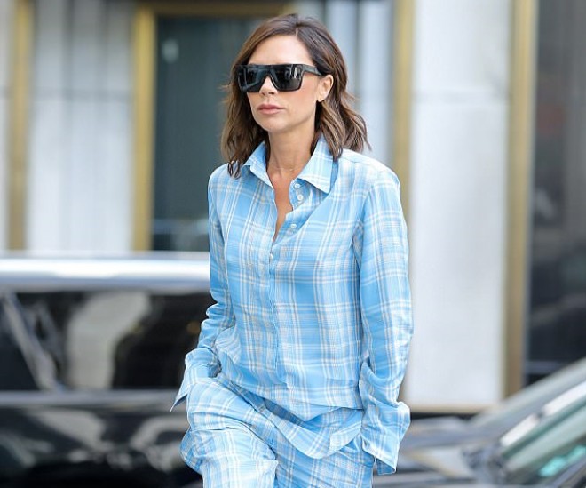 Bekhem gecə geyimində küçəyə çıxdı - foto