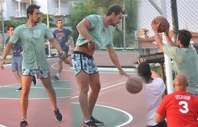 İbrahim Çelikkoldan basketbol şousu