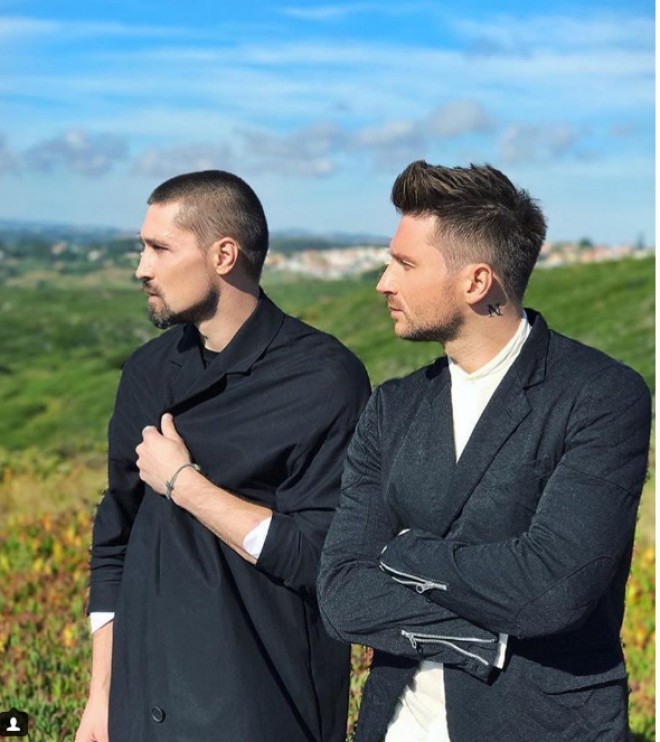 Dima Bilan və Sergey Lazarev klip çəkdirir