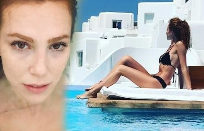 "Kiralık aşk"ın aktrisası Yunanıstandan çimərlik geyimində foto paylaşdı