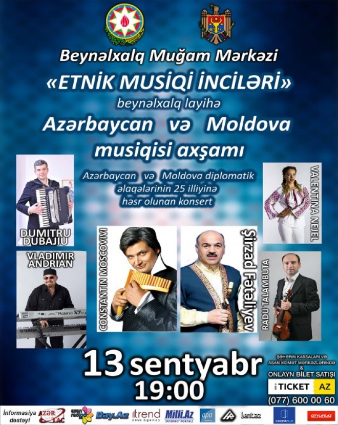 Muğam Mərkəzində Moldova və Azərbaycan musiqiləri səslənəcək