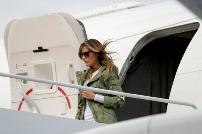 Melaniya Trampın bahalı pencəyi - foto