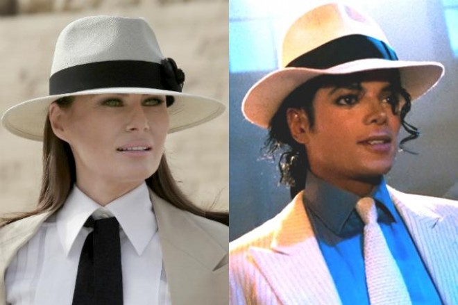 Melaniya Tramp Misirdə fotosessiya etdirdi - video