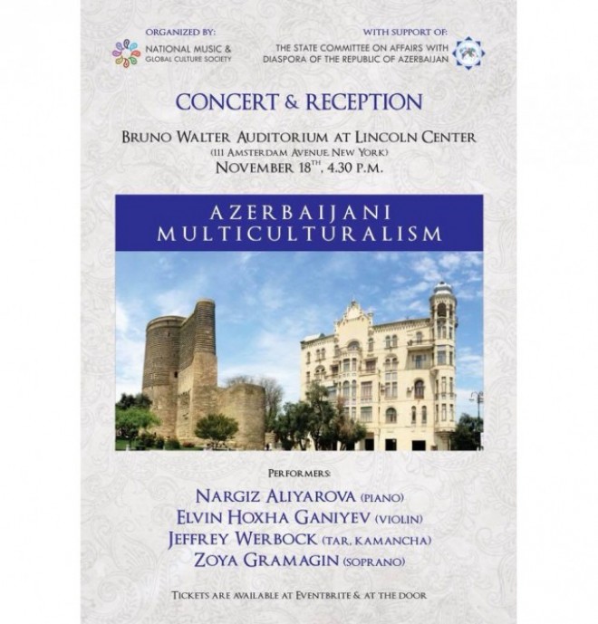Nyu-Yorkda “Azərbaycan Multikulturalizmi” konserti olacaq