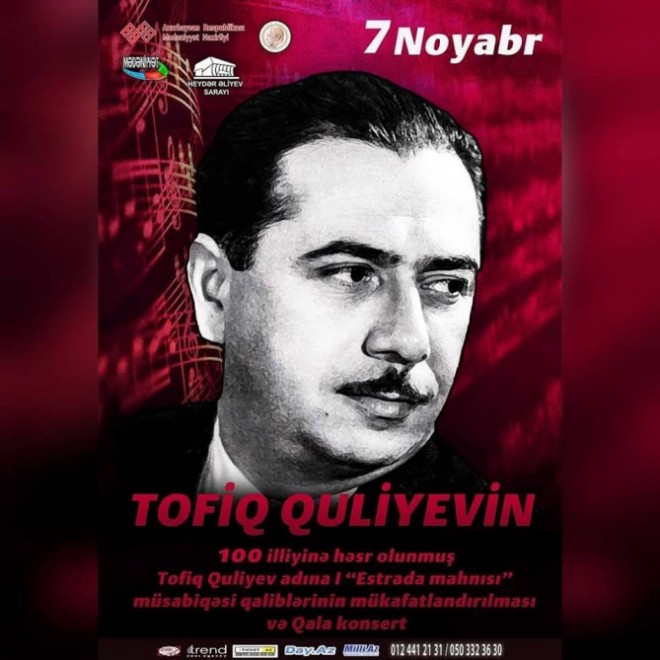 "Tofiq Quliyev 100" mahnı müsabiqəsinin qala-konserti olacaq
