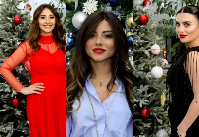 Şam ağacı ətrafında fotosessiya