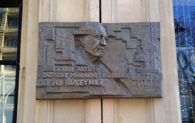 Rafiq Hüseynovun barelyefinin açılışı oldu&nbsp;