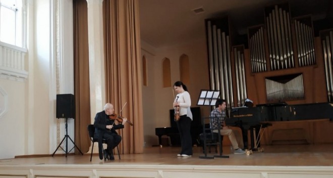 Eduard Vulfson Bakıda ustad dərsləri keçdi - foto