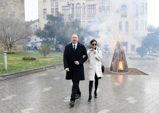 &nbsp;Prezident və xanımı Novruz şənliyində - foto