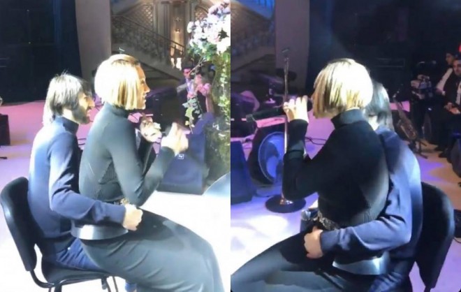Röya Elşad Xosenin qucağında oxudu - video