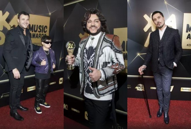 Emin rusiyalı məşhurlara mükafat verdi - foto