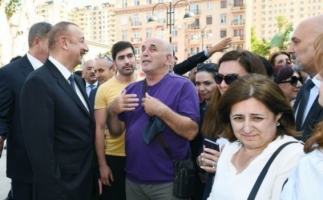 Xalq artisti Prezidentlə&nbsp;görüşüb söhbət etdi - foto