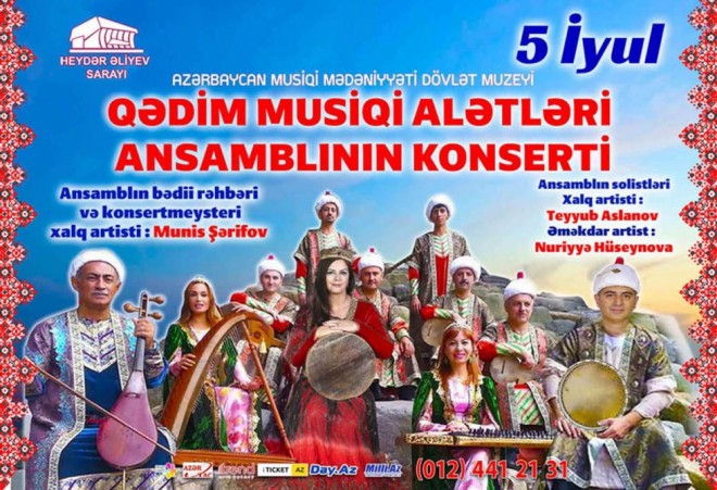 Qədim Musiqi Alətləri Dövlət Ansamblı konsert verəcək