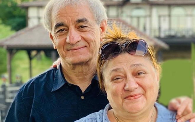 Fəxrəddin Manafovun həyat yoldaşı ilə fotosu