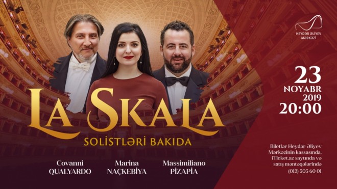 “La Skala” teatrının ulduzları Bakıda çıxış edəcəklər