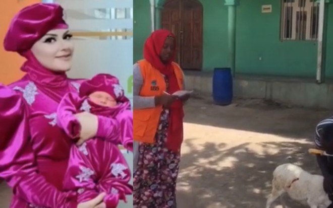 Xuraman Şuşalı&nbsp;Afrikada qurban kəsdirdi - video