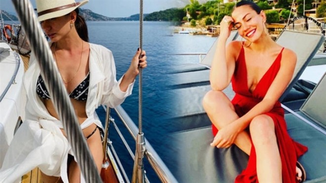 Aktrisa lüks yaxta kirayə götürdü - foto