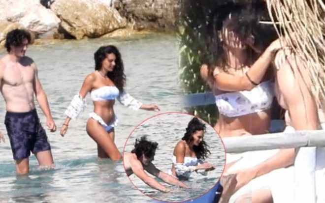 Aktrisa sevgilisi ilə gəzintiyə çıxdı