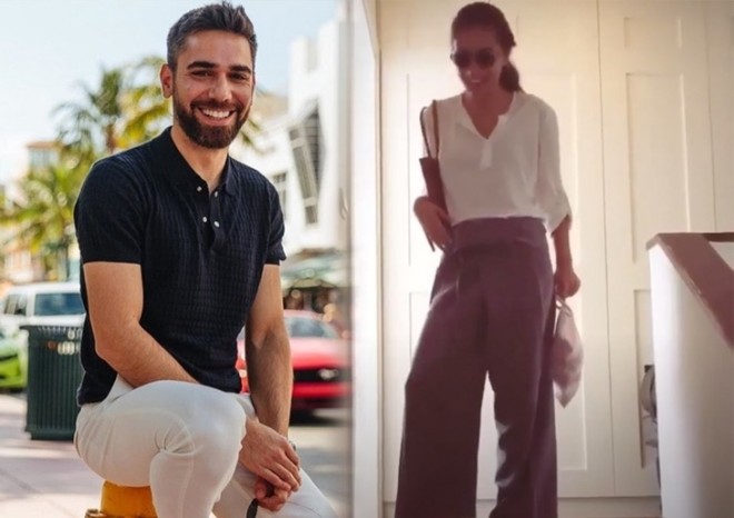 Aktrisa&nbsp;ərinin şalvarını geyindi - video