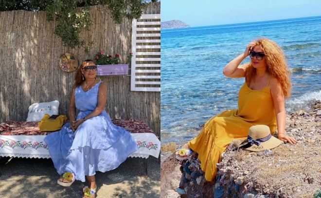 Əməkdar artist Bodrumda dincəldi - foto