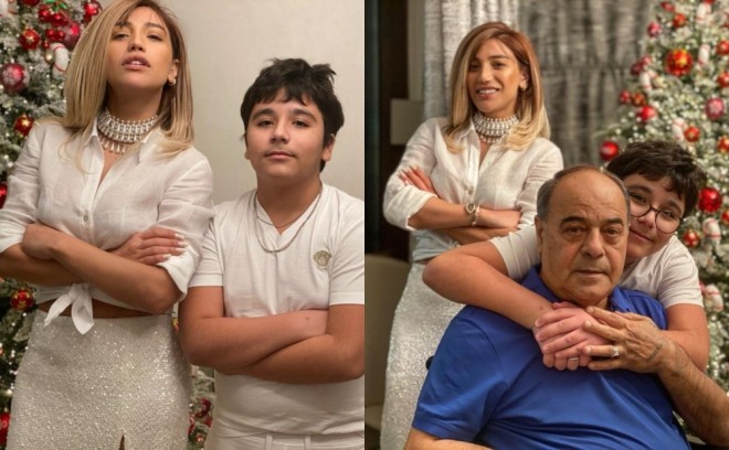 Röyanın ailəsi ilə fotoları