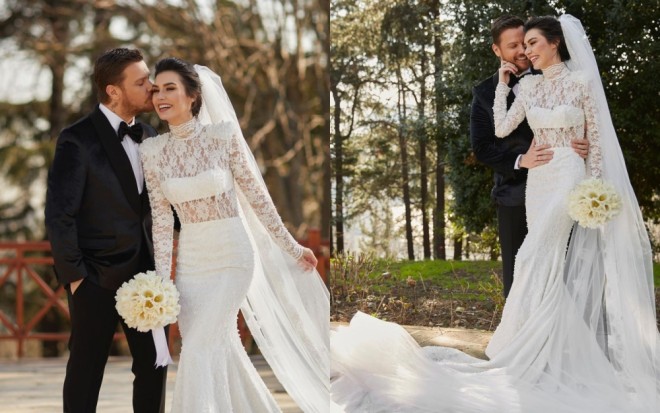 Müğənni həyat yoldaşı ilə yenidən evləndi - foto+video