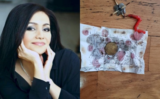 Sevda evindən cadu tapıb - foto
