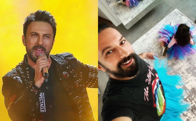 Tarkan qızının istəyi ilə ətək geyindi - foto